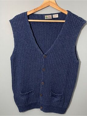 100% Cotton Ribbed Knit Vest